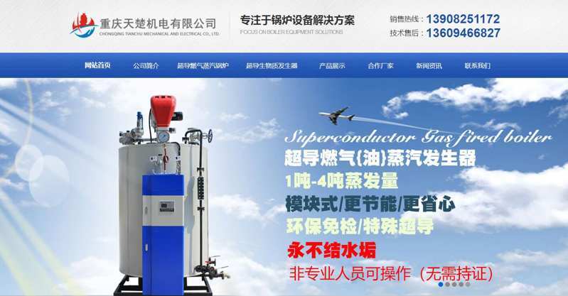 重慶天楚機電有限公司【網(wǎng)站推廣案例】